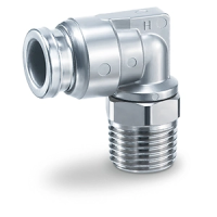 Соединение угловое резьбовое SMC KQG2L04-M5 M5х0,8