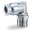 Соединение угловое резьбовое SMC KQG2L04-M5 M5х0,8